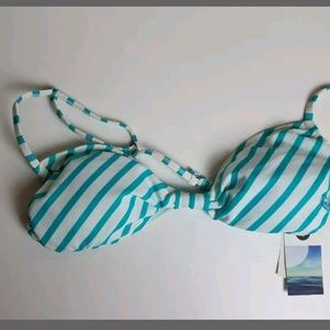 Green striped Roxy Bikini Small